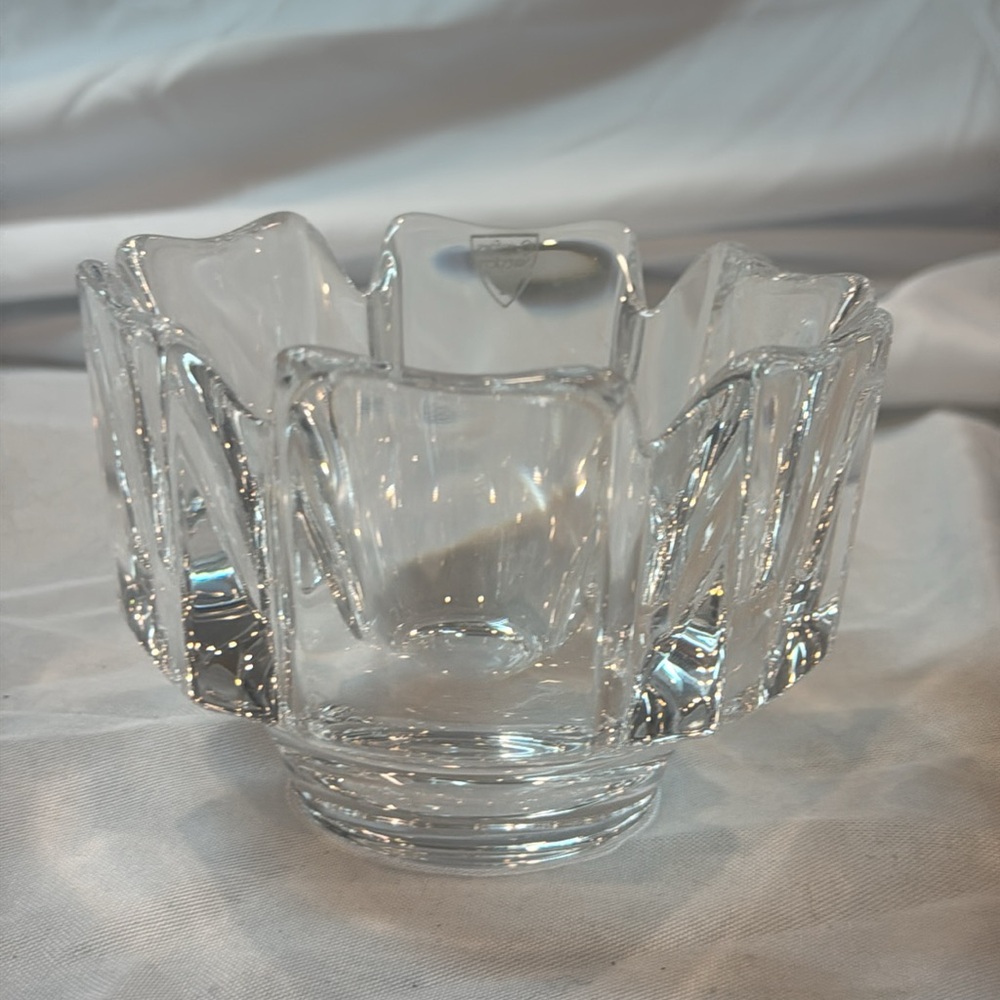 Orrefors Sweden CORONA Crystal Bowl Trinket Dish Candy Dish - Picture 3 of 5